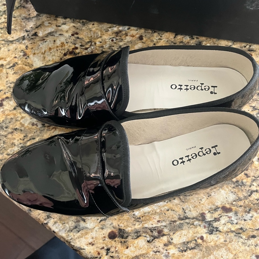 Repetto Shiny Black Loafers